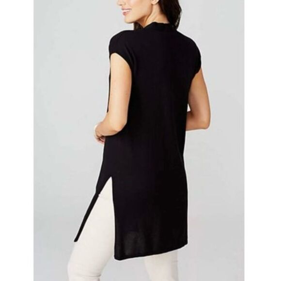 J. Jill Lightweight Sleeveless Sweater Tunic V-Neck Sz XS - Picture 2 of 13